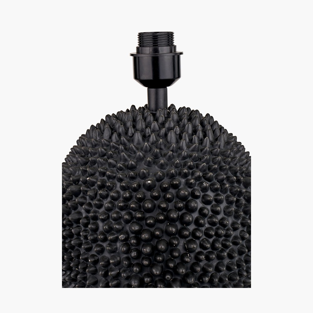 Wrenley Black Ceramic Sea Urchin Table Lamp - Base Only